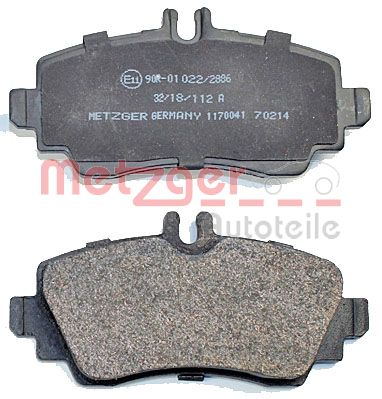 METZGER 1170041 Bremsbelagsatz, Scheibenbremse